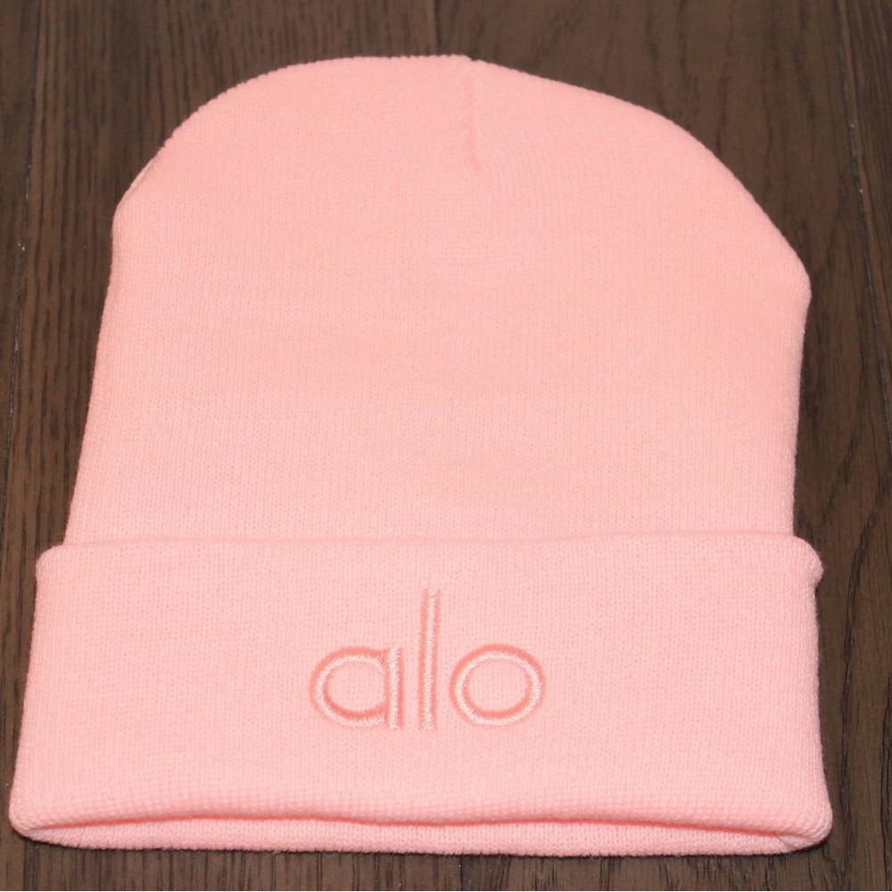 COPY - ALO Yoga Pink Beanie